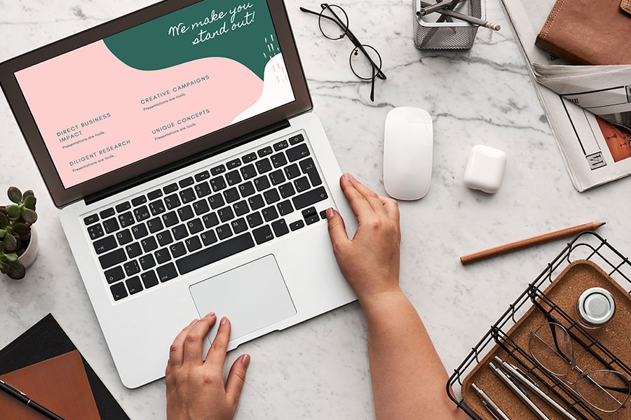 People Talking in Office